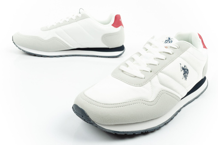 U.S. Polo Assn. Herren-Sneaker, modisch, bequem, weiß