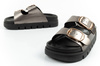Lee Cooper Damen-Slipper, silberne Flip-Flops, bequeme und modische Plateau-Sandalen