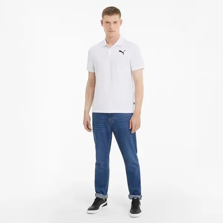 Herren Puma Ess Pique [586674 52] Polo-Sportshirt, Weiß.