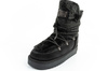 D. Franklin Damen Winterstiefel, modisches Fellfutter, Schwarz