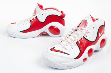 Nike Air Zoom Herren-Sportschuhe [DX1165 100], Weiß, Rot.