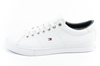 Tommy Hilfiger Essential Sport-Schuhe Herren Sneakers bequem Leder Weiß