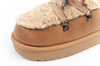 D. Franklin Damen Winterstiefel, modisches Fellfutter, isoliert, Braun und Beige