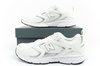 New Balance Herren-Sportschuhe, strapazierfähig, modisch, Weiß und Silber