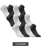 Jack&Jones Unisex Baumwollsocken [12260511 BLK/WHT] 12er-Pack, schwarz, weiß.