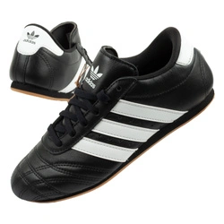 Adidas Taekwondo Lace Damen-Sneaker aus schwarzem Leder