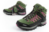 CMP Rigel Damen-Wanderschuhe aus Leder, robust, wasserdicht, knöchelhoch, Grün