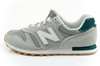 New Balance 373 Herren-Sneaker, Modisches graues Leder, Graugrün