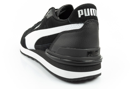 Puma ST Runner v4 Herren-Sneaker aus schwarzem Leder