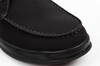 Elegante Herren-Ankle-Boots aus Leder mit Reißverschluss in Marineblau von Lee Cooper