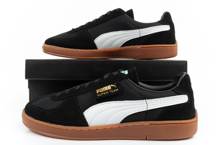 Puma Super Team Og Herrenschuhe Sneakers Leder atmungsaktiv schwarz [390424 08]