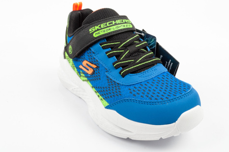 Skechers Meteor-Lights LED-Kindersneaker für Jungen mit Klettverschluss