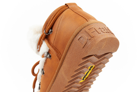 D. Franklin Damen Winterstiefel, modisches Fellfutter, Braun, High-Top