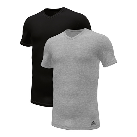 Adidas Basic-T-Shirt mit V-Ausschnitt 2er-Pack
