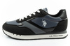 U.S. Polo Assn. Herren-Sneaker, modisch und bequem, Grau