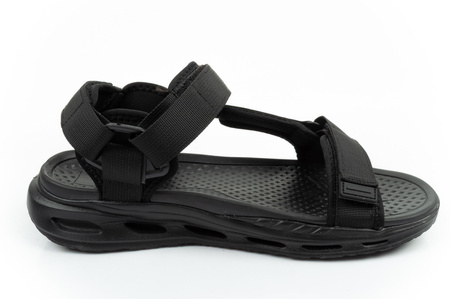 Lee Cooper Herren-Sandalen mit Klettverschluss für den Sommer, leicht, schwarz