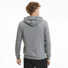 Puma Herren-Kapuzenpullover aus grauer Baumwolle mit Kängurutasche Puma Kapuzenpullover.