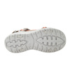 Lee Cooper Damen-Sandalen mit Klettverschluss für den Sommer und den Strand, Hellgrau und Rosa