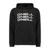 O'Neill Herren-Kapuzenpullover mit dreifachem Känguru-Motiv, Schwarz, Modisch