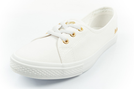 Lee Cooper Damen-Sneaker, weiße Slip-On-Ballerinas