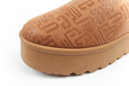 Lee Cooper Damen-Winterstiefel, modische, pelzgefütterte, isolierte Stiefeletten in Braun