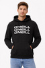 O'Neill Herren-Kapuzenpullover mit dreifachem Känguru-Motiv, Schwarz, Modisch