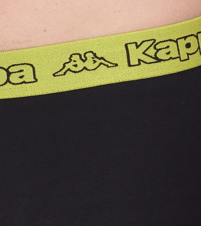 Kappa Herren Boxershorts [351K1JW ADO] 2er Pack, schwarz.