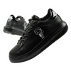 Karl Lagerfeld Herren-Sneaker Kapri, Schwarzes Leder