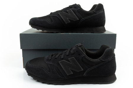 New Balance 373 Herren-Sneaker, modisches schwarzes Leder