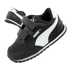 Puma ST Runner [384903 01] Kinder-Sportschuhe mit Klettverschluss, schwarz.
