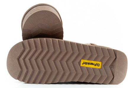 D. Franklin Damen-Winterstiefel, modische, pelzgefütterte, isolierte Stiefeletten in Braun