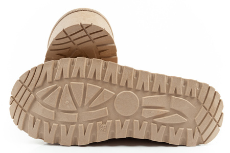 Lee Cooper Damen Winter Schneestiefel Modische Fell gefütterte Stiefeletten Beige