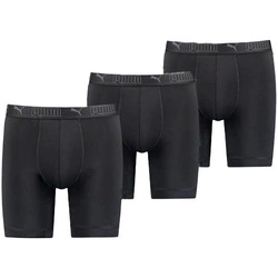Puma Herren Boxershorts, 3er-Pack, Schwarz, Komfortabel