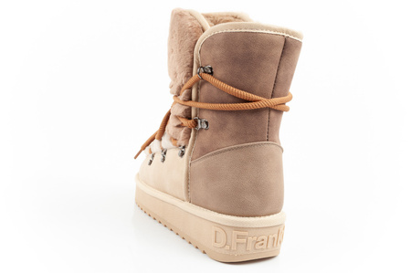 D. Franklin Damen Winterstiefel, modisches Fellfutter, isoliert, Braunbeige, High-Top