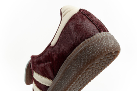 Adidas Samba Damen-Sportschuhe, Modische Leder-Sneaker, Burgunderrot