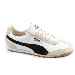 Puma Arizona Retro Beige Leder Unisex Damen Sportschuhe