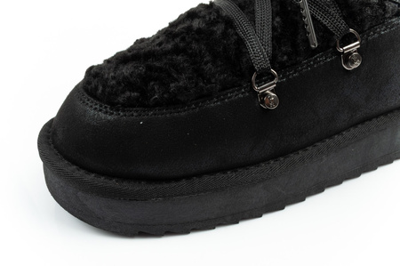 D. Franklin Damen Winterstiefel, modisches Fellfutter, isoliert, schwarzer High-Top