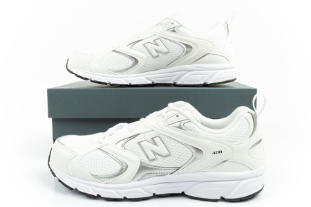 New Balance Herren-Sportschuhe, strapazierfähig, modisch, Weiß und Silber
