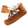 D. Franklin Damen Winterstiefel, modisches Fellfutter, Braun, High-Top