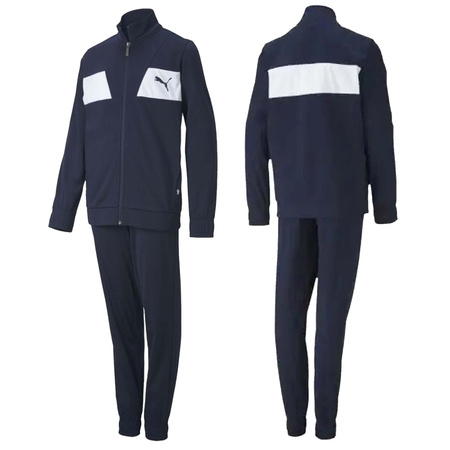 Puma Poly Sult Kinder-Sport-Trainingsanzug [583252 06] Marineblau