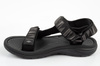 Lee Cooper Herren-Sandalen mit Klettverschluss für den Sommer und den Strand, leicht, schwarz
