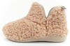 Scholl Maddy Bootie Damenhausschuhe [F309091002] isoliert, beige.