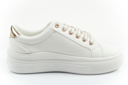 Lee Cooper Damen-Sneaker, modisches Weiß, bequem