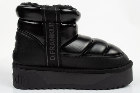 D.Franklin Damen Winterschuhe [DFSH371011-BLAC], schwarz.