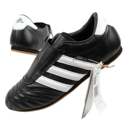 Adidas Damen-Taekwondo-Sneaker, Schwarz, Leder, Slip-On