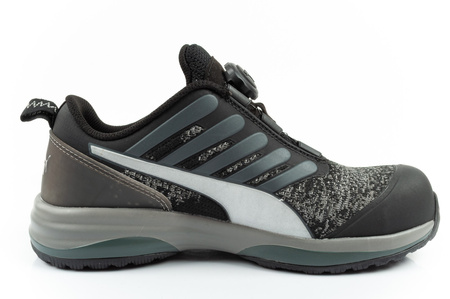 Puma Charge Black Disc Low S1P ESD HRO SRC Sicherheitsschuhe, Schwarz BOA