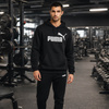 Puma Herren ESS Big Logo Kängurutasche, Schwarz
