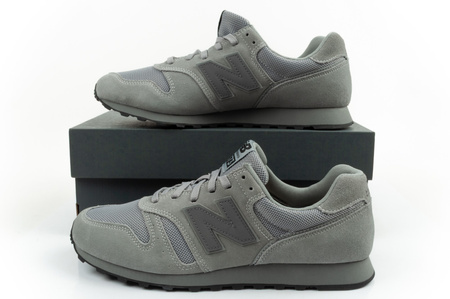 New Balance 373 Herren-Sneaker, modisches graues Leder und Wildleder
