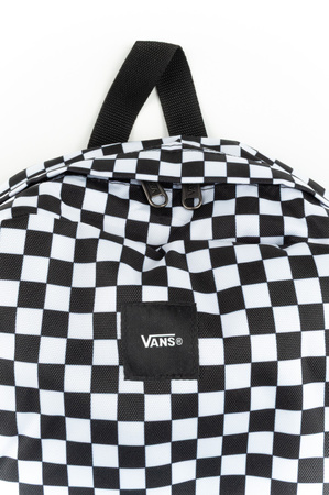 Vans Old Skool Check Schulrucksack, Sportlich, Klassisch, Urban, 22L, Schwarz-Weiß