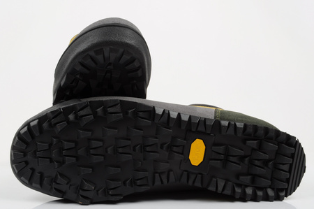 Aku Herren-Wanderschuhe Slope GTX aus Leder, knöchelhoch, Grau und Gelb